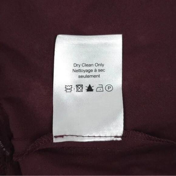 VERONICA BEARD TARAS Mini SKIRT SILK Floral Print Ruched Merlot Red 4 S - Picture 9 of 10